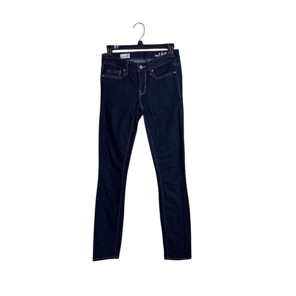 Gap 1969 Always Skinny Jeans Womens 24R Dark Wash Mid Rise Stretch Denim